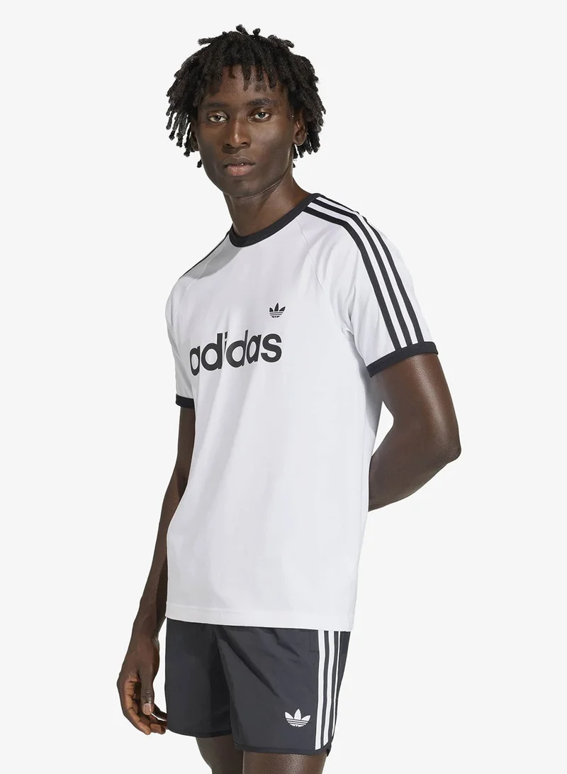 adidas Originals 3-Stripes Slim Ringer T-Shirt